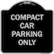 Signmission Designer Series-Compact Car Parking Black & Silver Heavy-Gauge Aluminum, 18" x 18", BS-1818-9987 A-DES-BS-1818-9987 - alternate 1